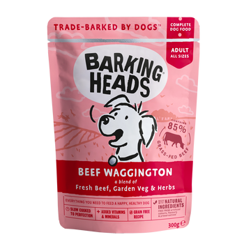 Barking Heads Beef Waggington Wet Food Pouch (300g)